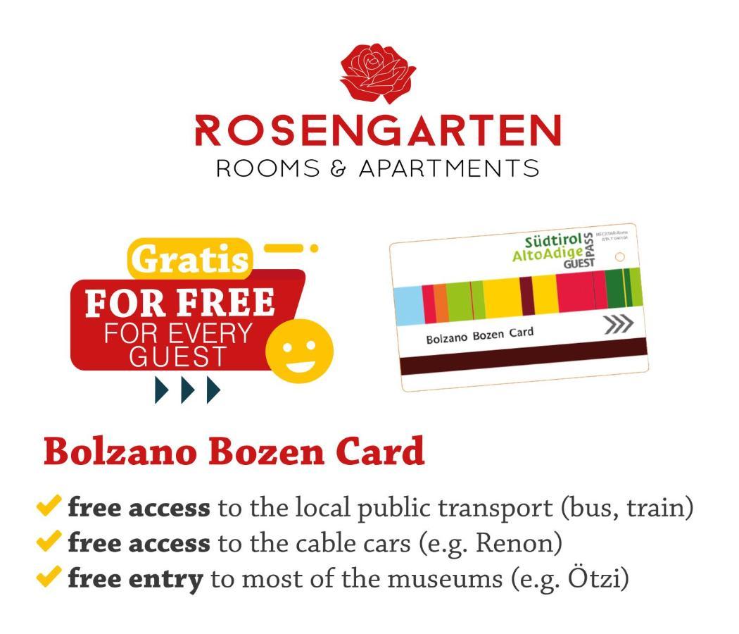 Rosengarten Rooms Bolzano Esterno foto